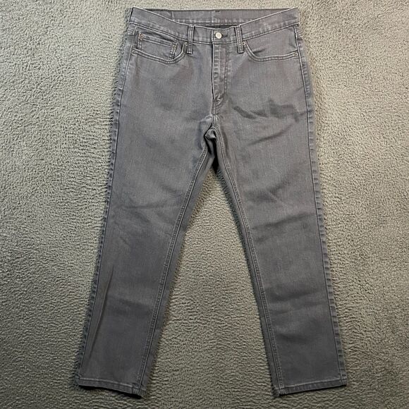 Levis Jeans Mens 34x32 Gray 541 Athletic Tapered Fit Stretch Denim Casual - Picture 1 of 16